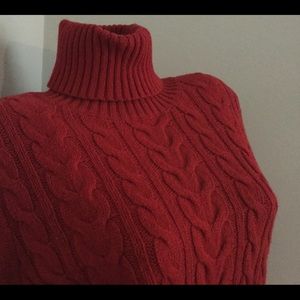 RED TURTLENECK Sweater  Size M/L